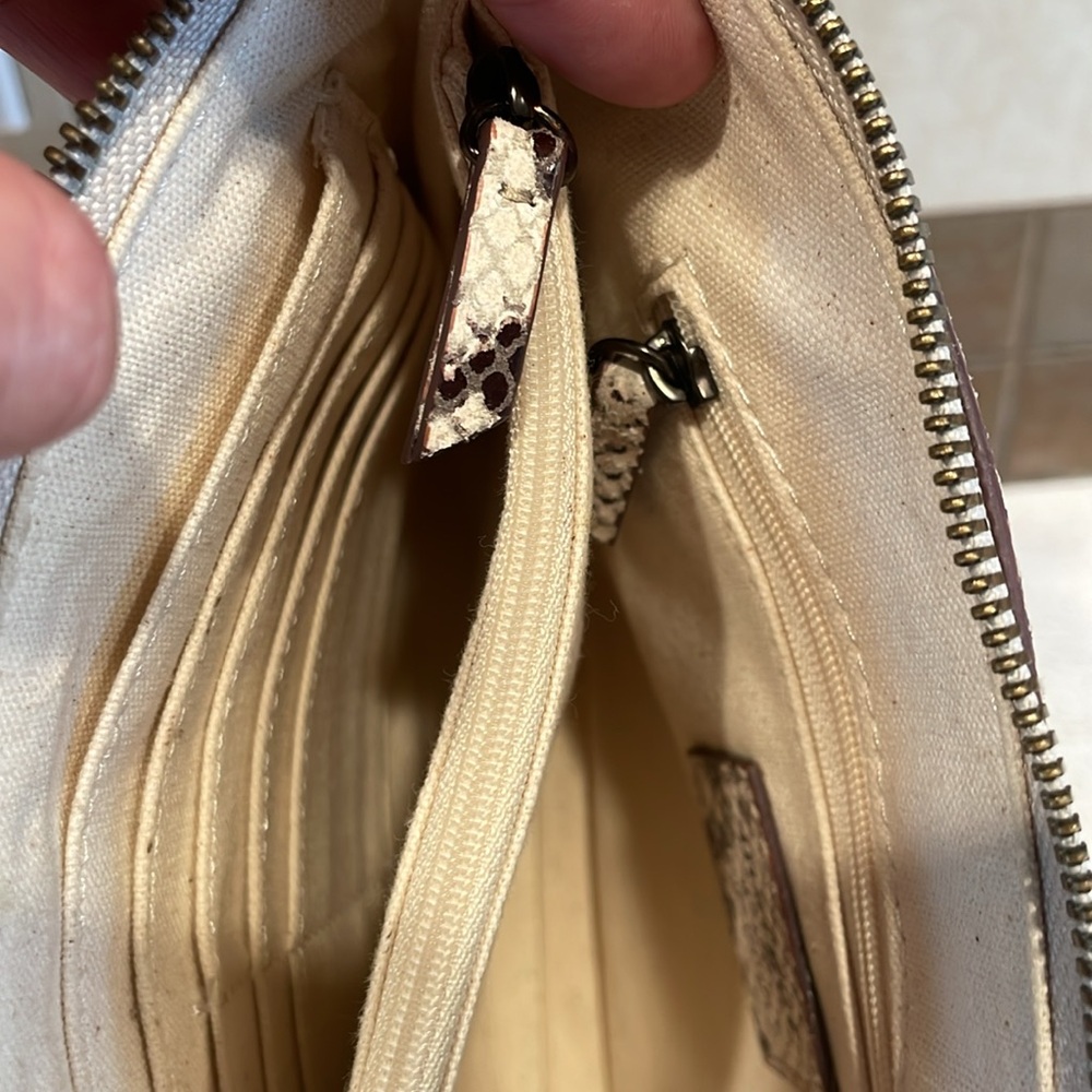 Margot New York Python Leather Pattern Clutch/Wri… - image 8